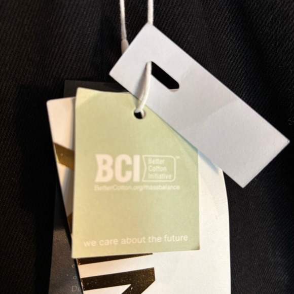 ONLY JEANS Sz 31 x 36 Tall Jeans Wide Leg 5 Pockets Black New with Tags - Picture 4 of 13